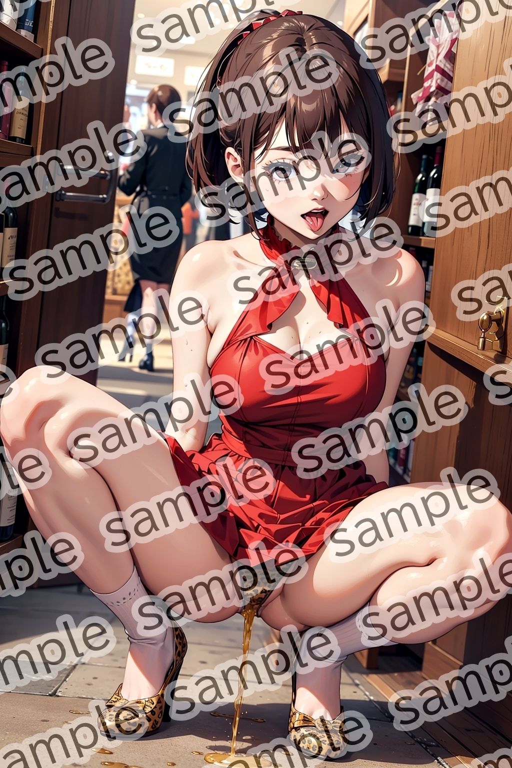 しゃがみ放尿美女【vol.4】 サンプル8ページ目
