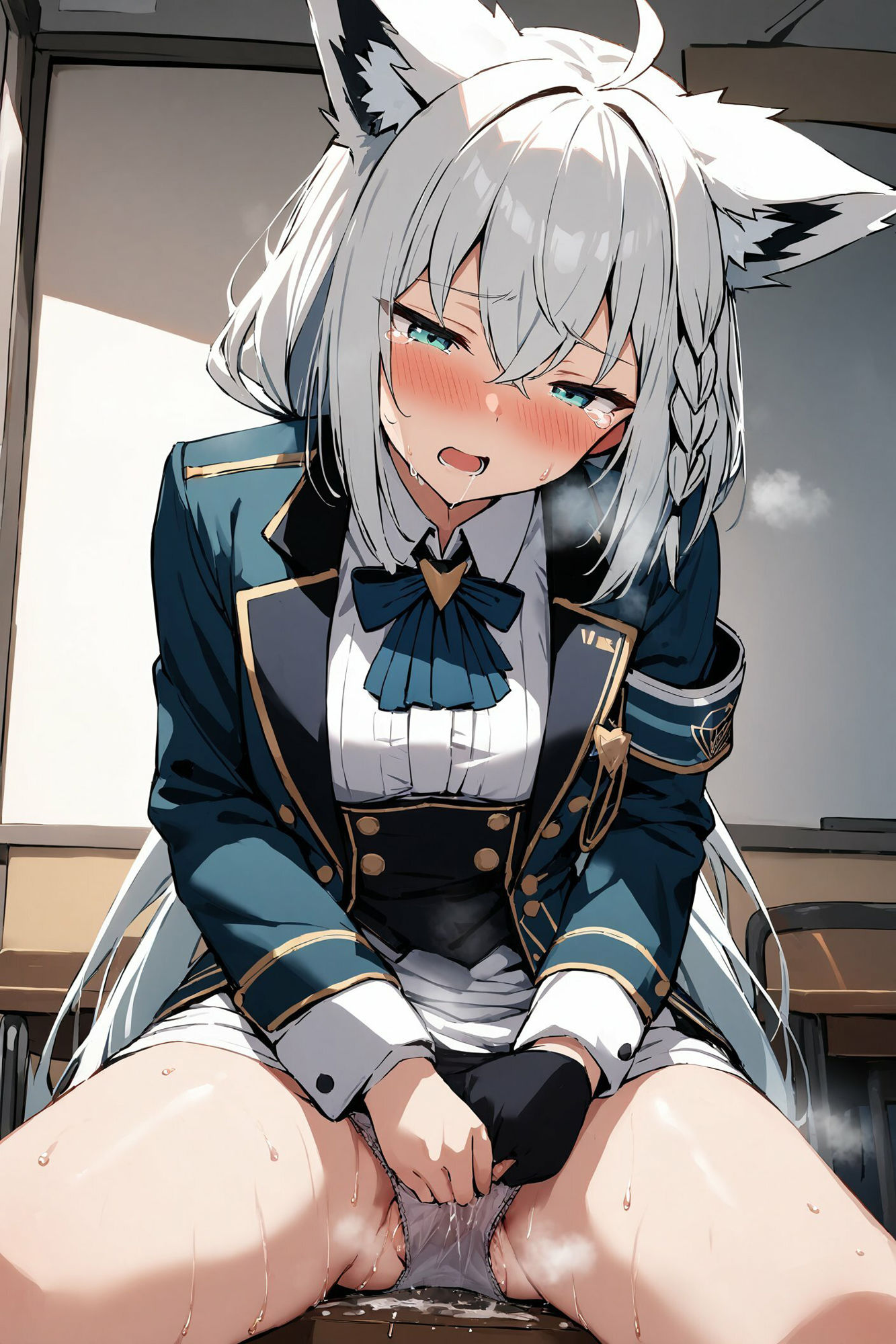 着たままひとりえっち〜白上フブキ編〜 サンプル9ページ目