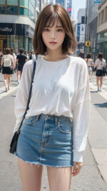 AI生成 日本の美人OL図鑑 Vol.1 渋谷編-カジュアル特集 サンプル1ページ目