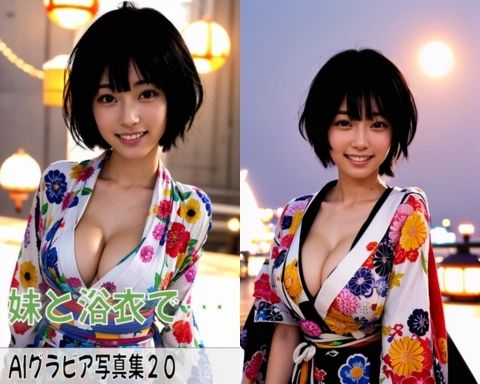 AIグラビア写真集20〜妹と浴衣で・・・〜 サンプル1ページ目