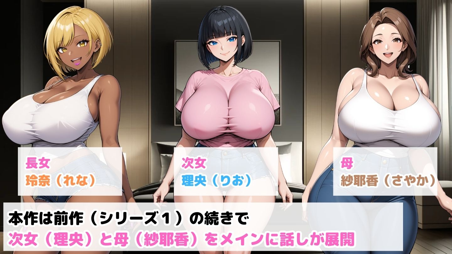 クズ男たちからギャル母娘を寝取って幸せにするお話2〜次女と母編〜 サンプル1ページ目