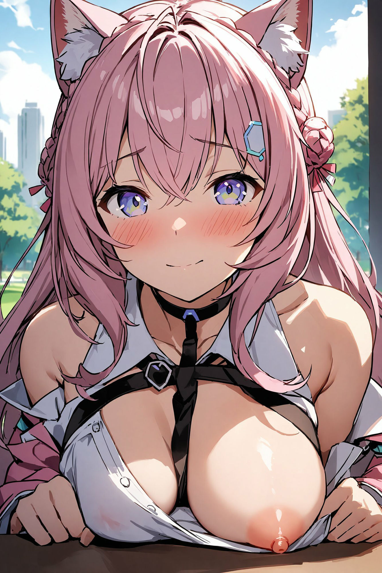 こっそりおっぱいを見せてくれる〜博衣こより編〜 サンプル1ページ目