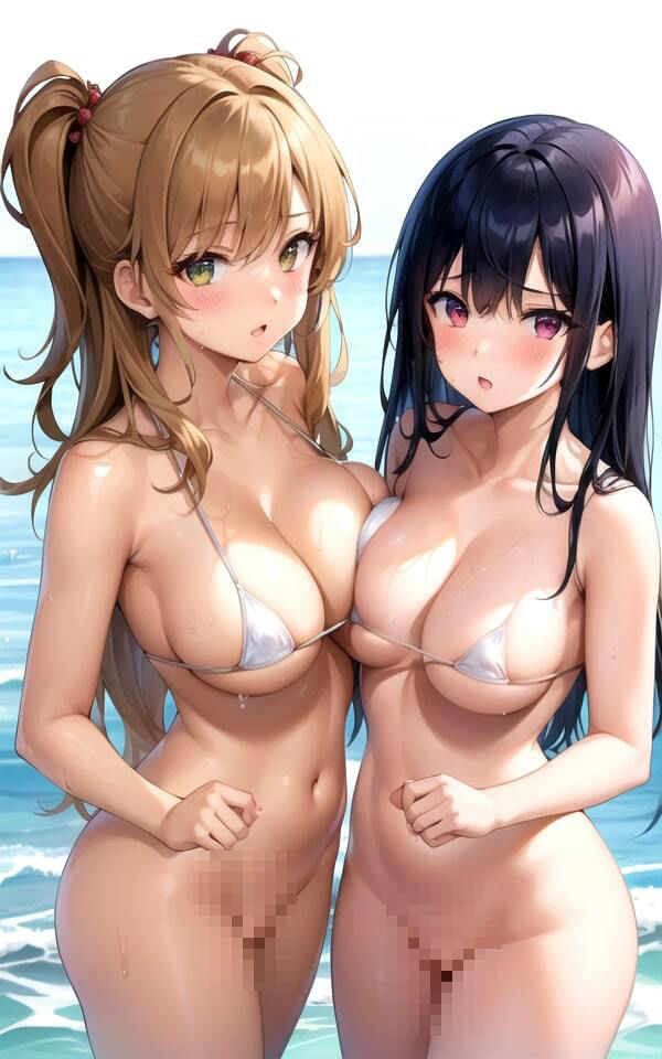 ビーチで見つけた脱いでくれるえっちな女の子3 サンプル1ページ目