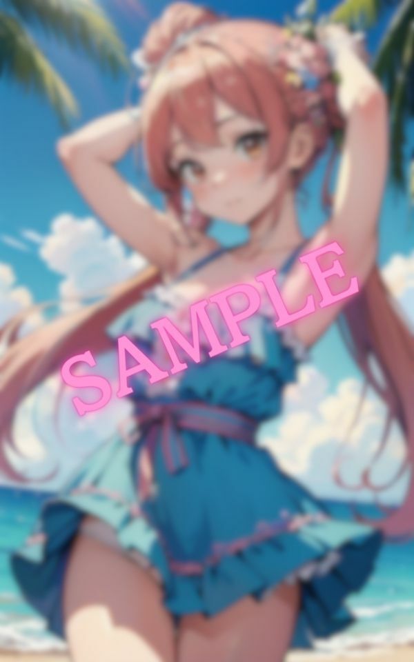 スカートの中がチラリ…？大好きな彼女とのビーチデート サンプル5ページ目