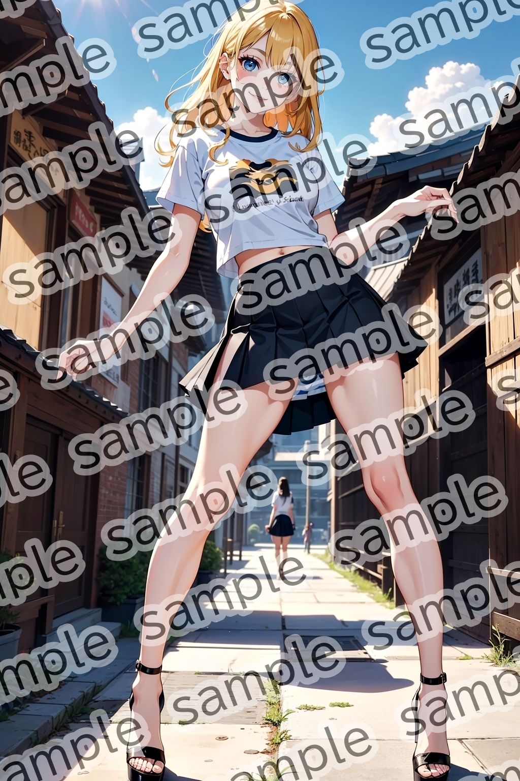 パンツを見せてくれるミニスカ女〜縞パン編〜 サンプル8ページ目