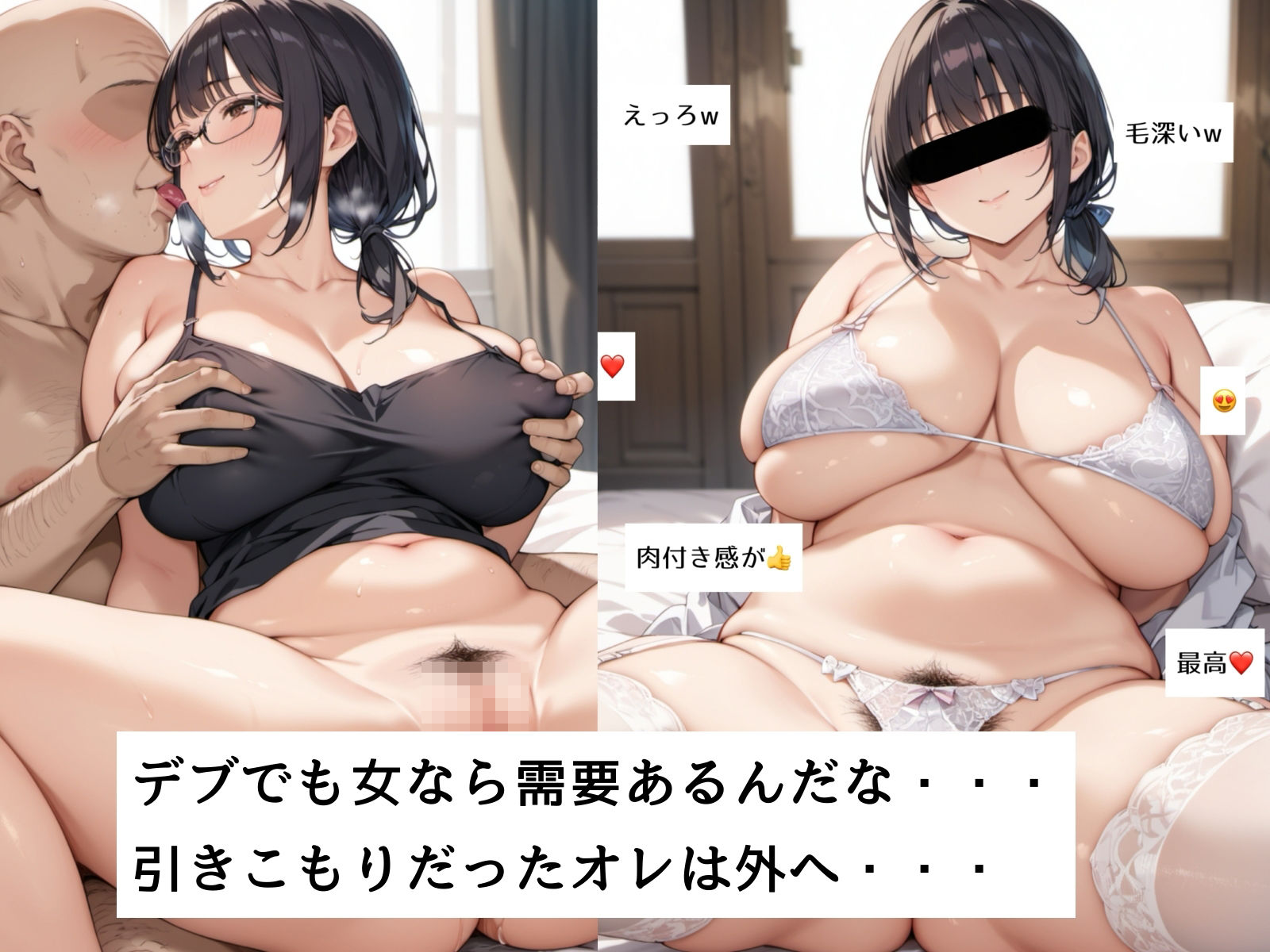 ひきこもりのピザデブのオレが女になったら サンプル5ページ目