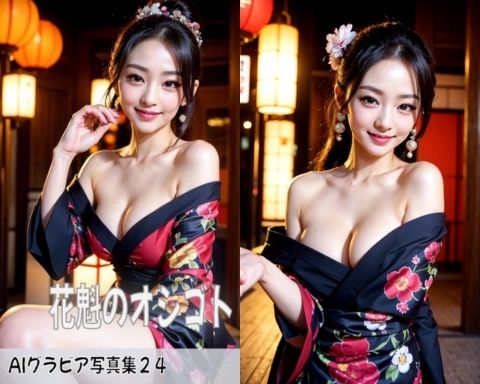 AIグラビア写真集24〜花魁のオシゴト〜 サンプル1ページ目