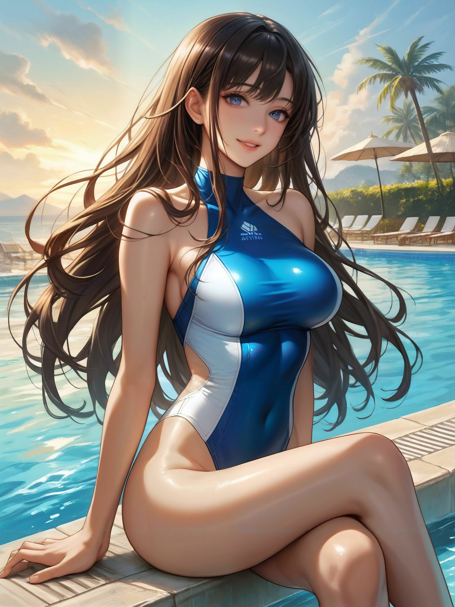 愛・依美 十一 競泳水着撮影 サンプル2ページ目