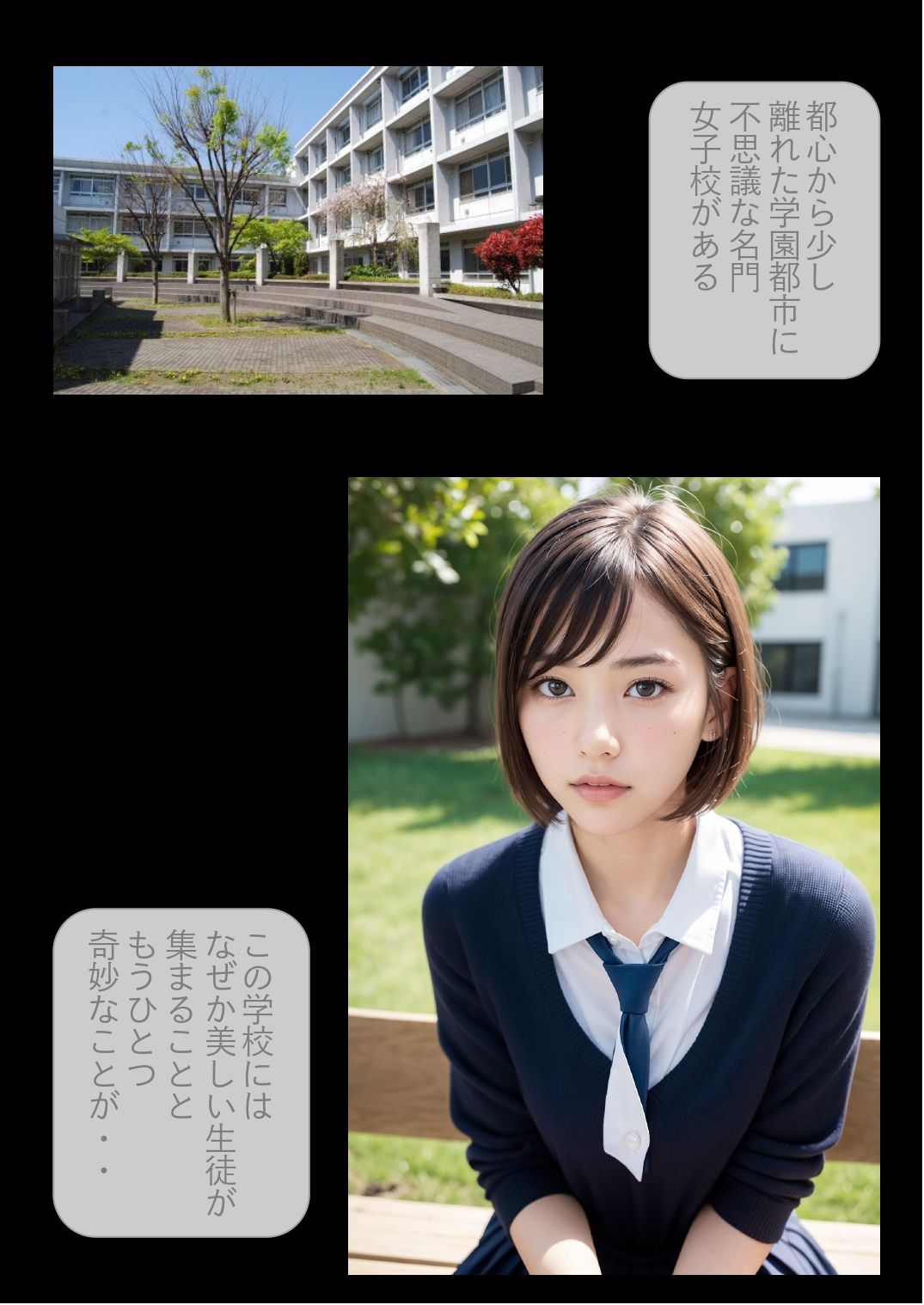 ［ストーリー＋大量画像］突然精子がどろっどろに降り注がれる日常「常にぶっかけ」学園生活 サンプル2ページ目