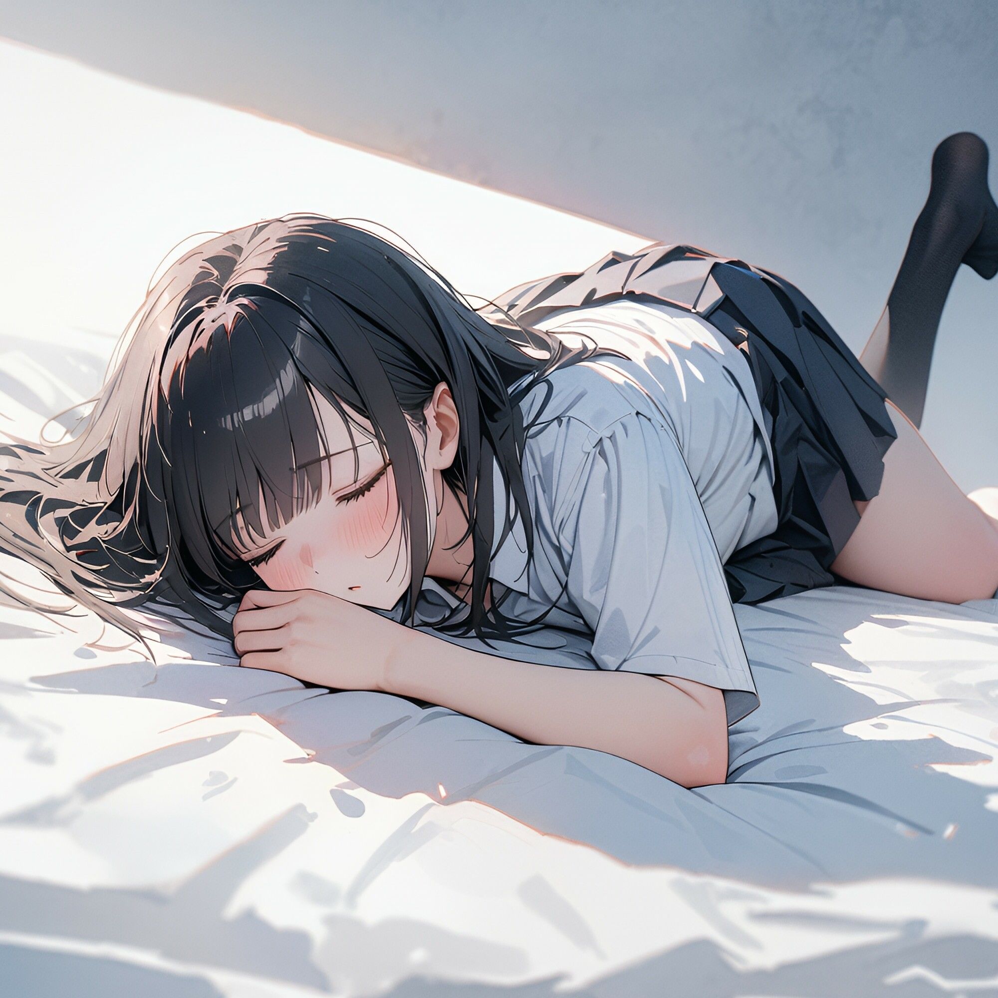 眠る少女（制服編）1 サンプル3ページ目