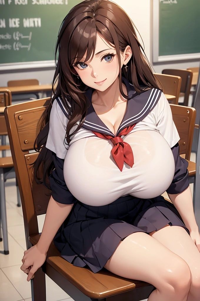 爆乳コスプレ美女【妄想イラスト美女図鑑vol.118】 サンプル4ページ目