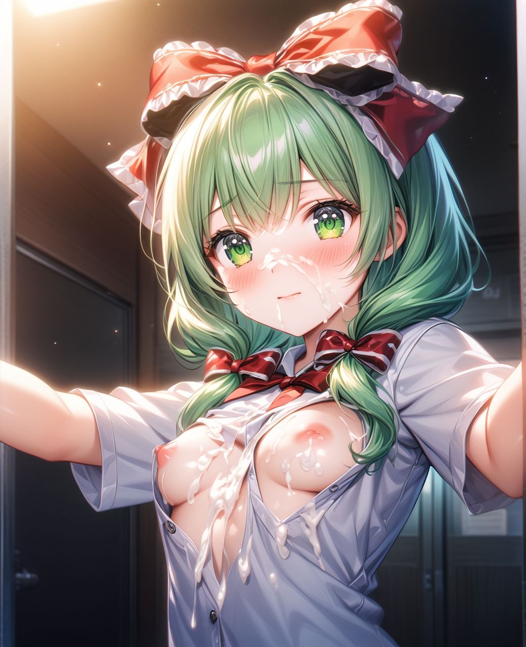 美少女〇〇まみれ・鍵山雛（東方） サンプル2ページ目