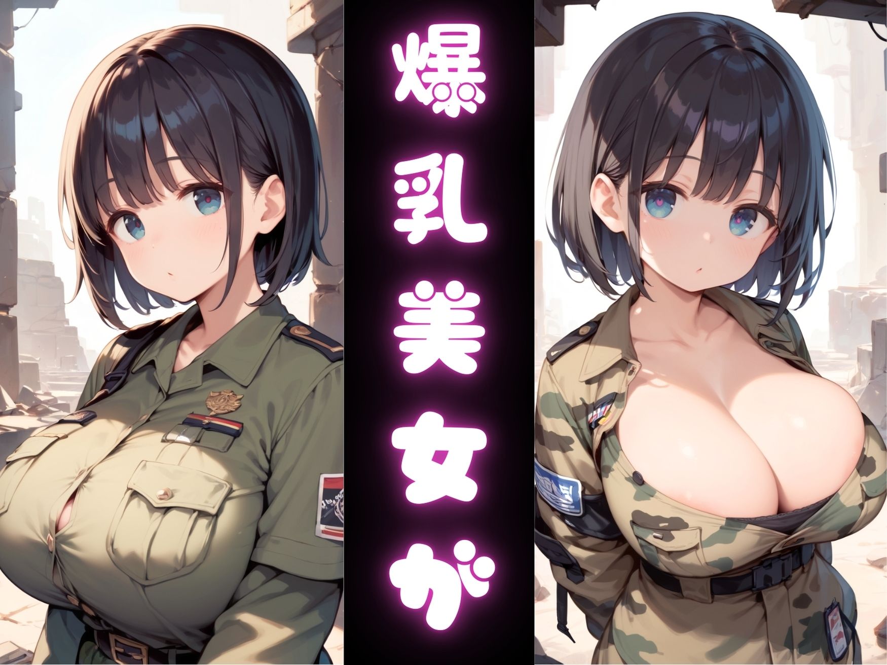 爆乳美女がサバゲー中に犯●れて「くぱぁ。」130枚＋着衣〜セックス71枚 サンプル1ページ目