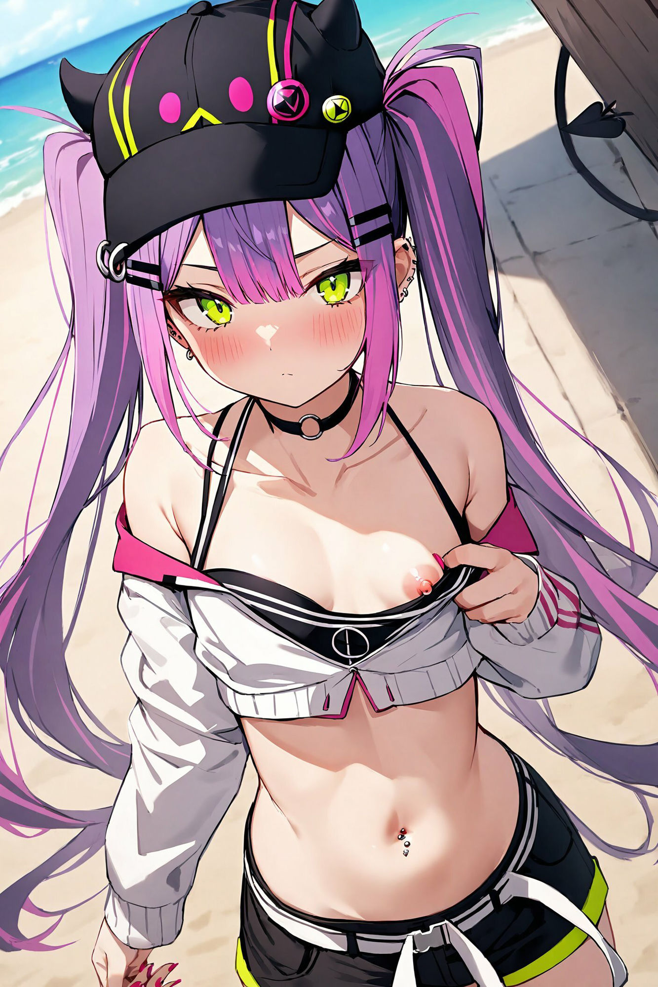 こっそりおっぱいを見せてくれる〜常闇トワ編〜 サンプル1ページ目