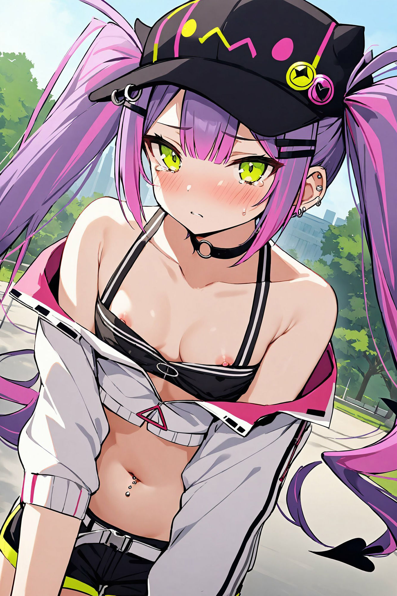こっそりおっぱいを見せてくれる〜常闇トワ編〜 サンプル2ページ目