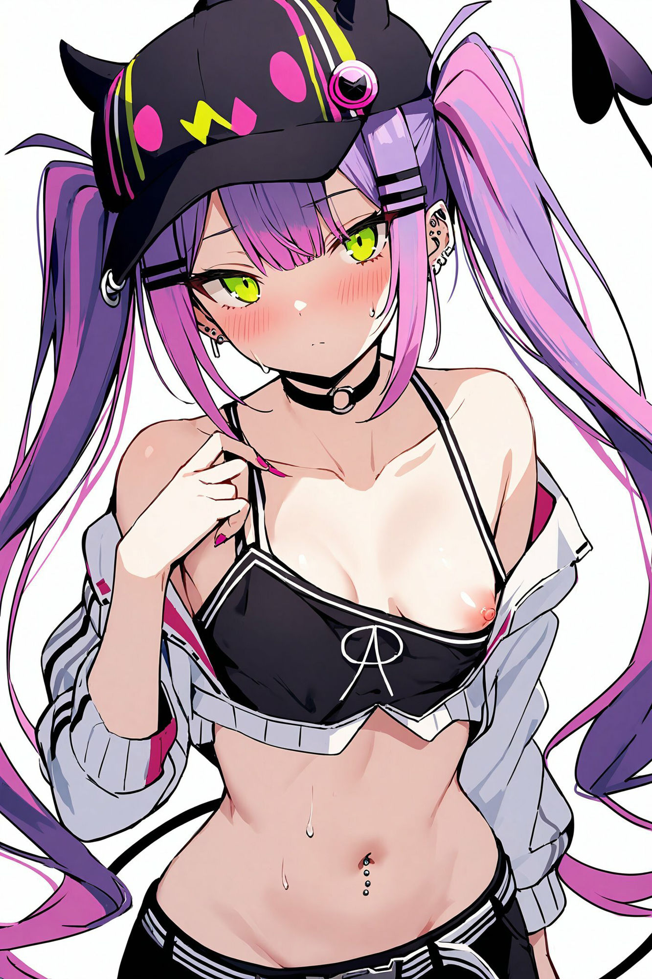 こっそりおっぱいを見せてくれる〜常闇トワ編〜 サンプル3ページ目