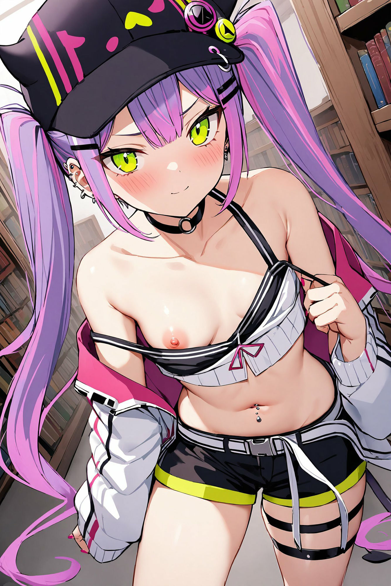 こっそりおっぱいを見せてくれる〜常闇トワ編〜 サンプル4ページ目