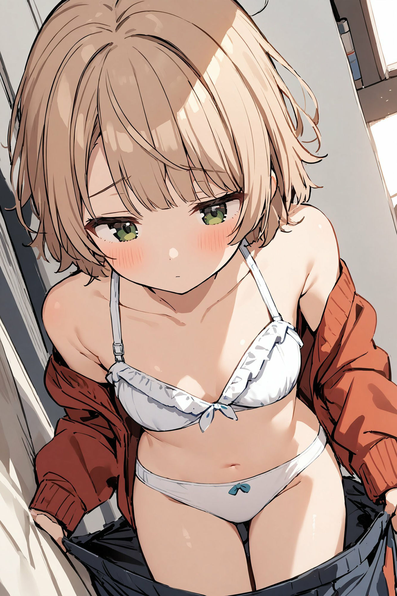着替えをこっそりのぞかれる〜しぐれうい編〜 サンプル1ページ目
