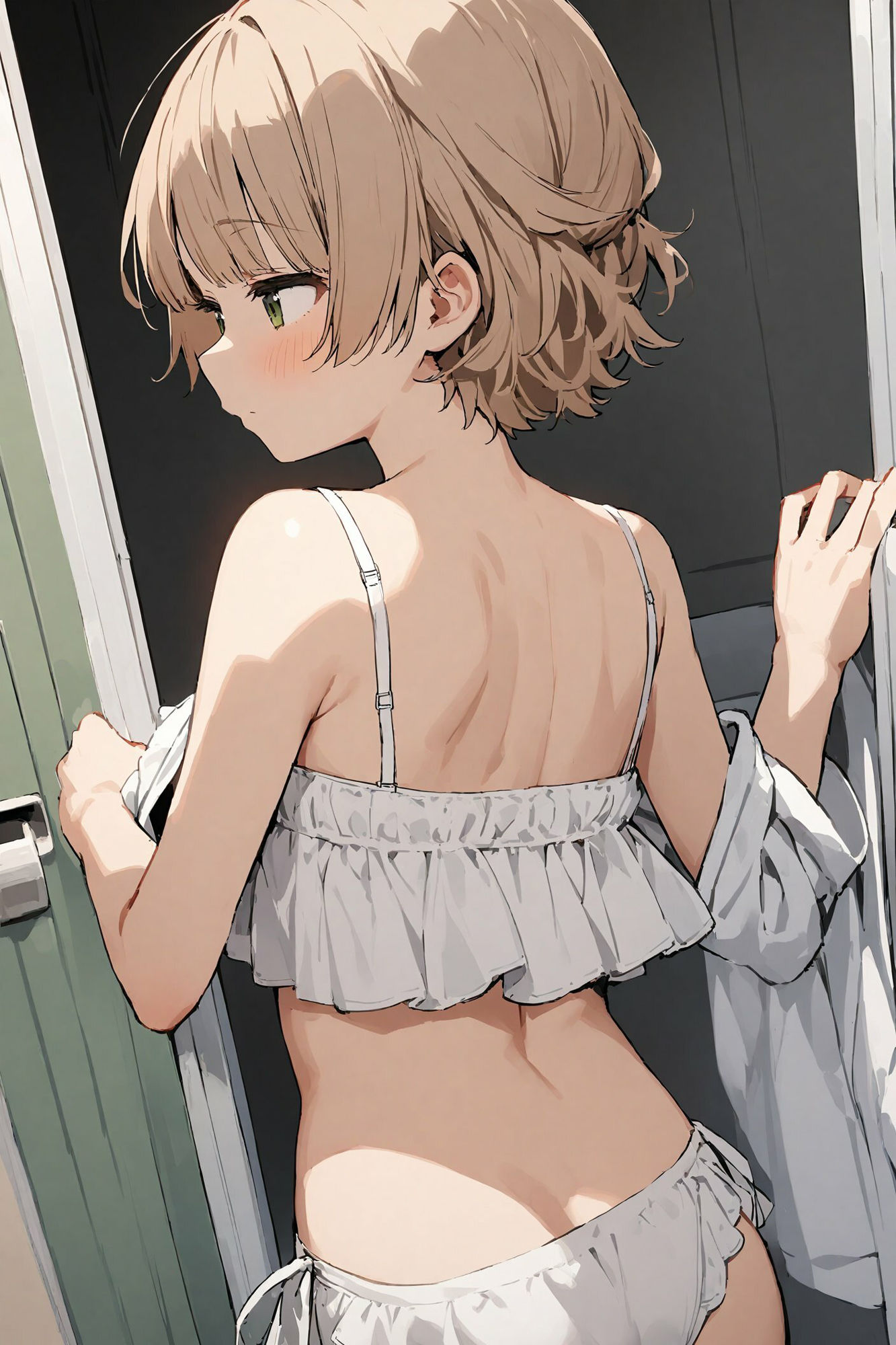 着替えをこっそりのぞかれる〜しぐれうい編〜 サンプル2ページ目