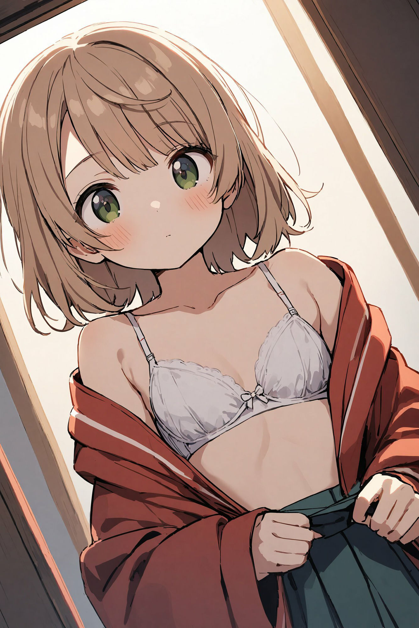 着替えをこっそりのぞかれる〜しぐれうい編〜 サンプル6ページ目