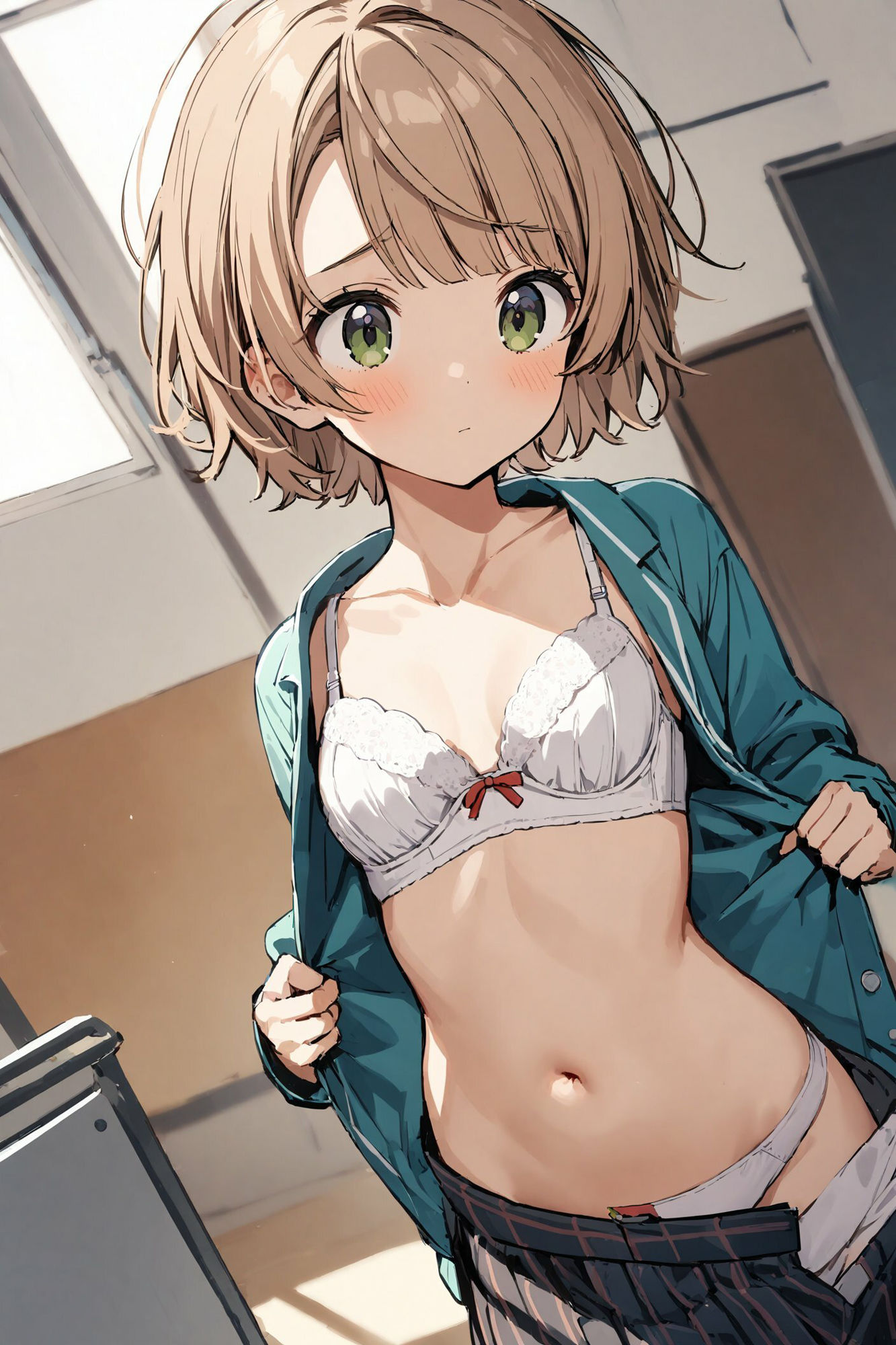 着替えをこっそりのぞかれる〜しぐれうい編〜 サンプル7ページ目