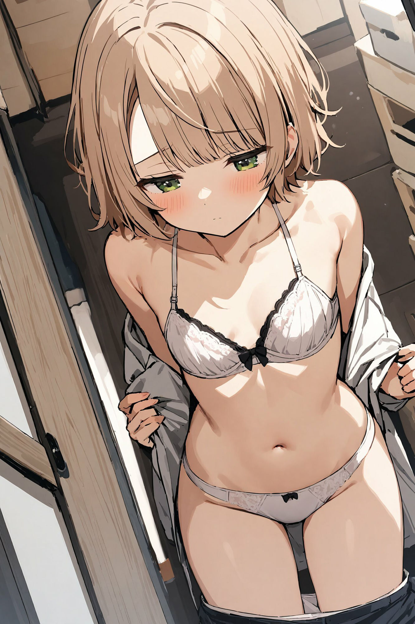 着替えをこっそりのぞかれる〜しぐれうい編〜 サンプル8ページ目
