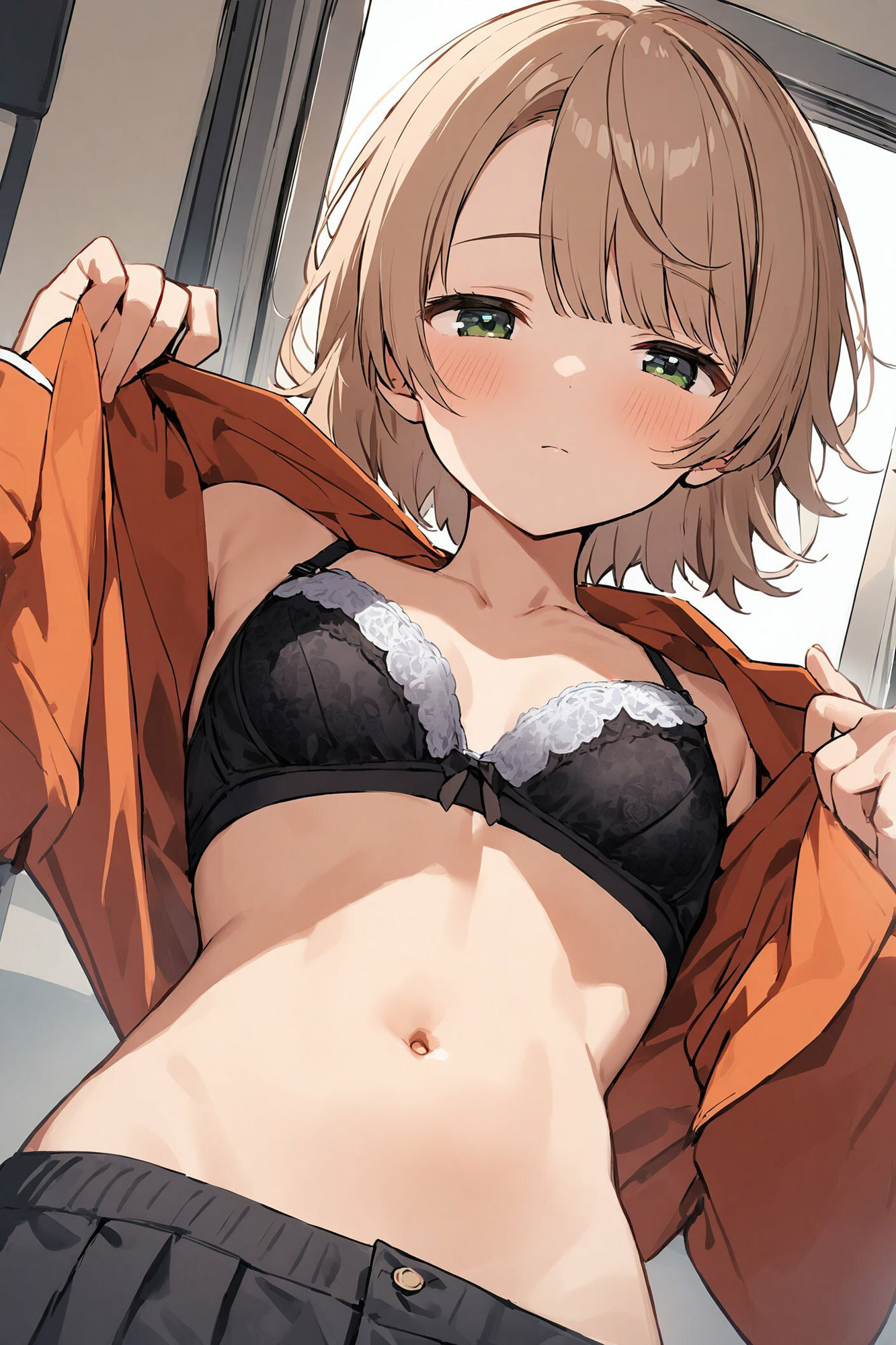 着替えをこっそりのぞかれる〜しぐれうい編〜 サンプル9ページ目