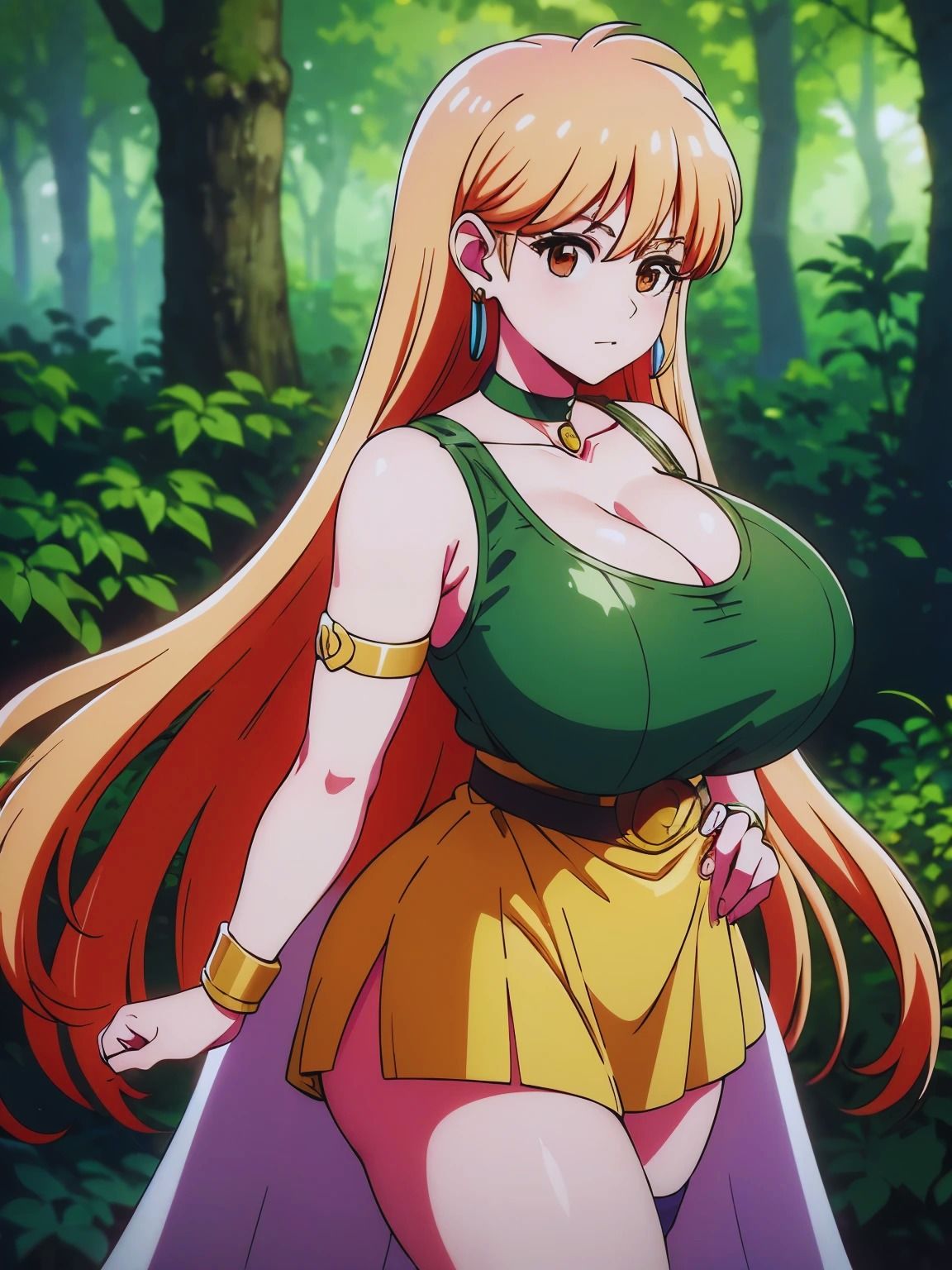 ドラゴン〇エスト ダ〇の大冒険 パプニカ王国レ〇ナ姫 AI画像集 サンプル1ページ目