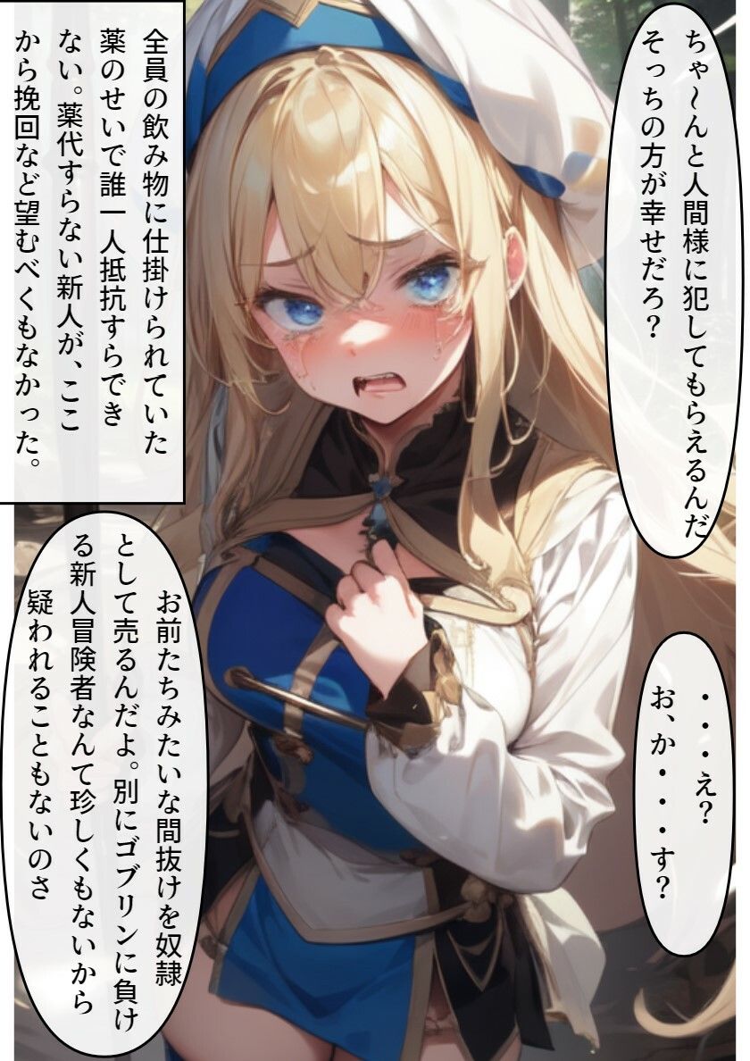 女神官が騙されて奴●堕ちする話 サンプル1ページ目