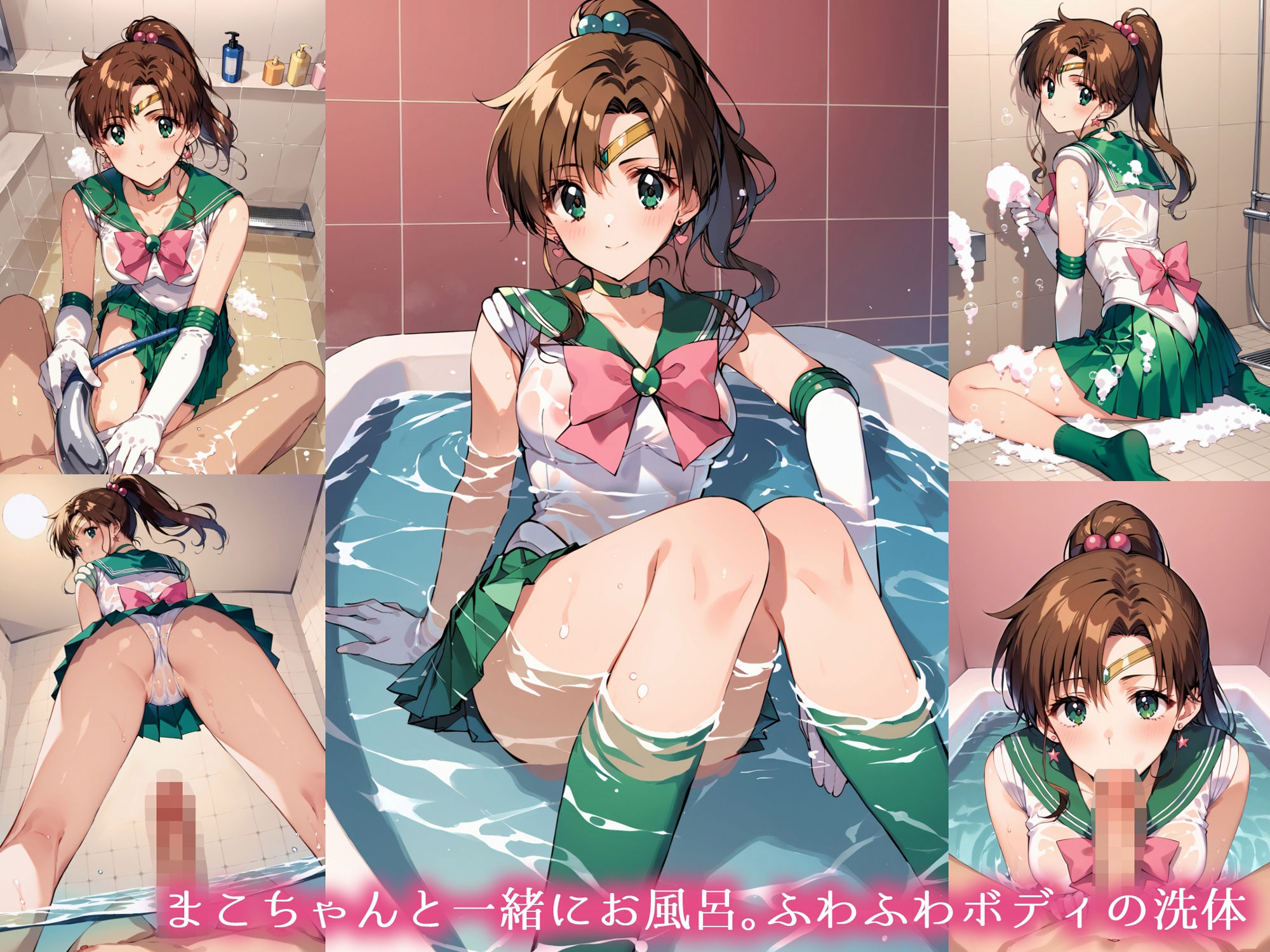 木星系戦士のいるお風呂屋さん サンプル4ページ目