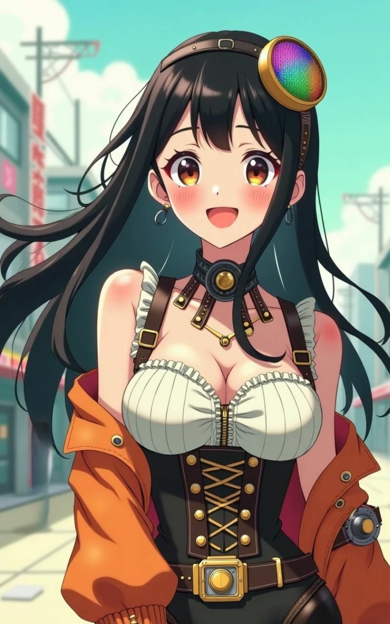 スチームパンク ギアとグリモワール 【AI美女イラスト集】 サンプル6ページ目