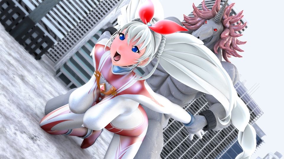 光の女神メロディナVSユニコーン星人 サンプル3ページ目