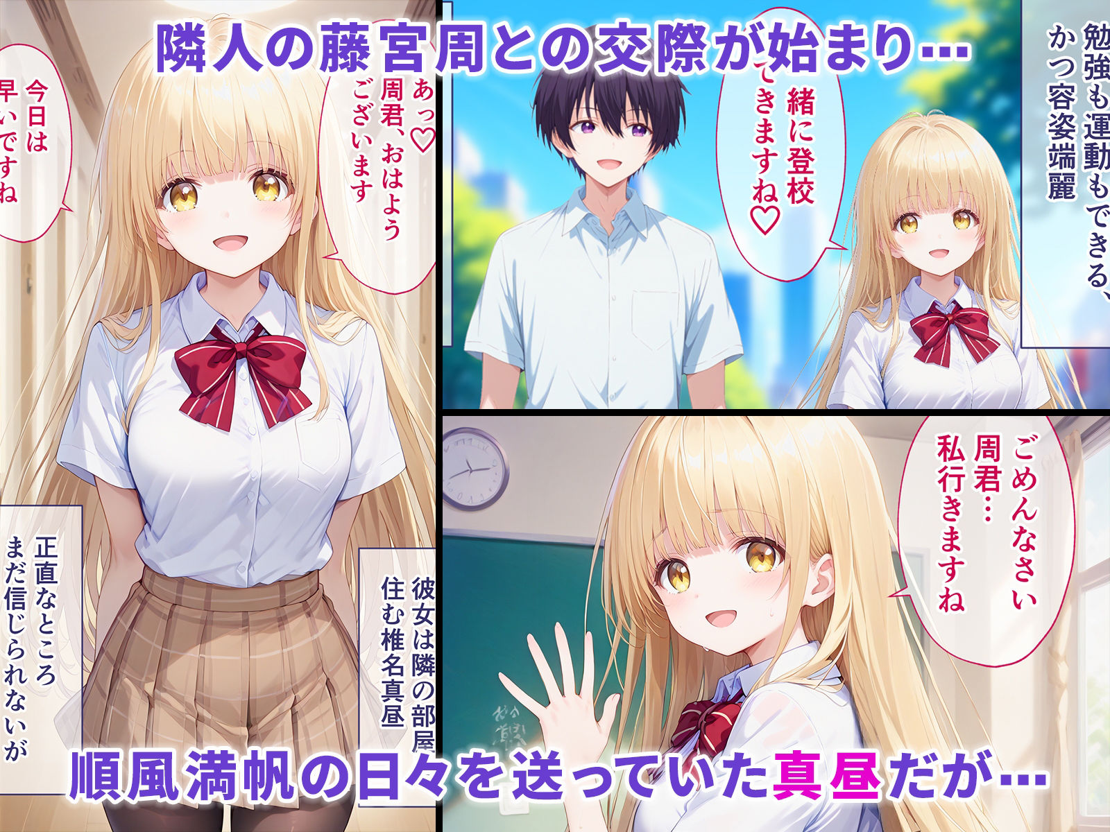 お隣の天使様がいつの間にか催●おじさんに寝取られ孕まされて駄目人間にされていた件 サンプル1ページ目