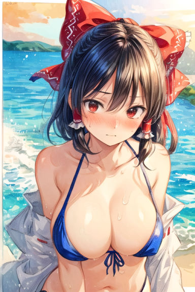 魔理沙は霊夢のえっちな写真を撮りたいようです。〜川編〜 サンプル3ページ目