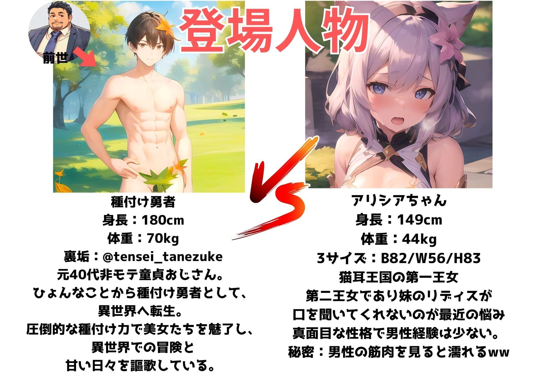 猫耳王国のお姫様がチン棒に服従した件〜癒し系第1王女編〜 サンプル1ページ目