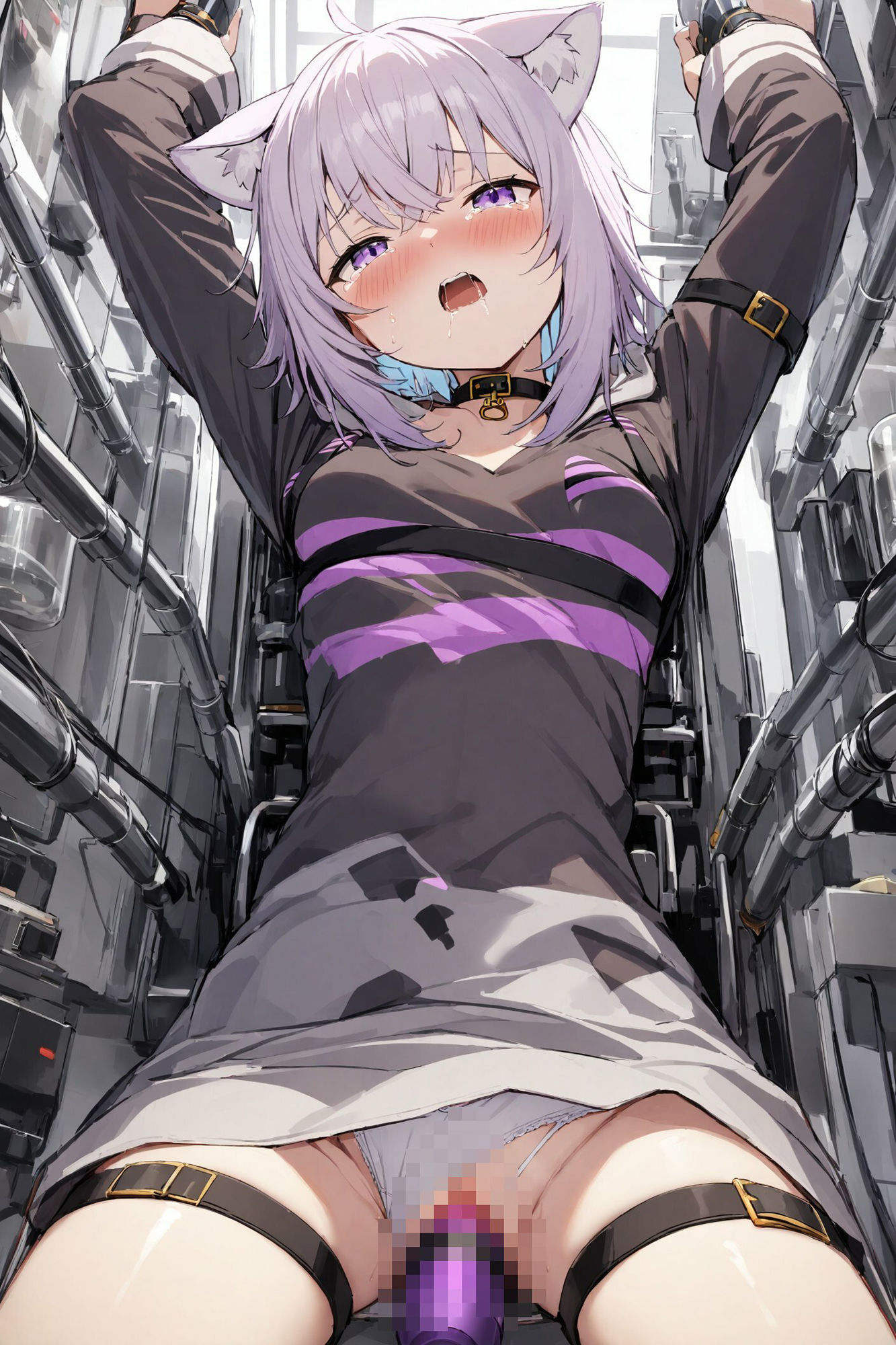 拘束徹底快楽機械〜猫又おかゆ編〜 サンプル1ページ目