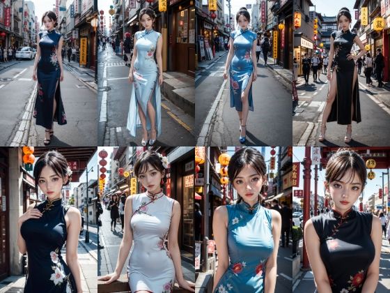 中華料理を食べに行ったらチャイナドレス美女を食べてしまった件 CG集R18 169枚＋非エロ45枚 サンプル1ページ目