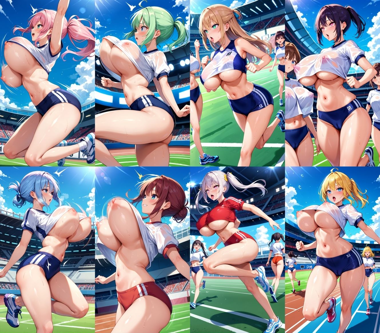 私立爆乳いいなり女学院〜校則でみんな思い通りの淫乱女〜 Vol.2 体操服は乳出しブルマとする サンプル5ページ目