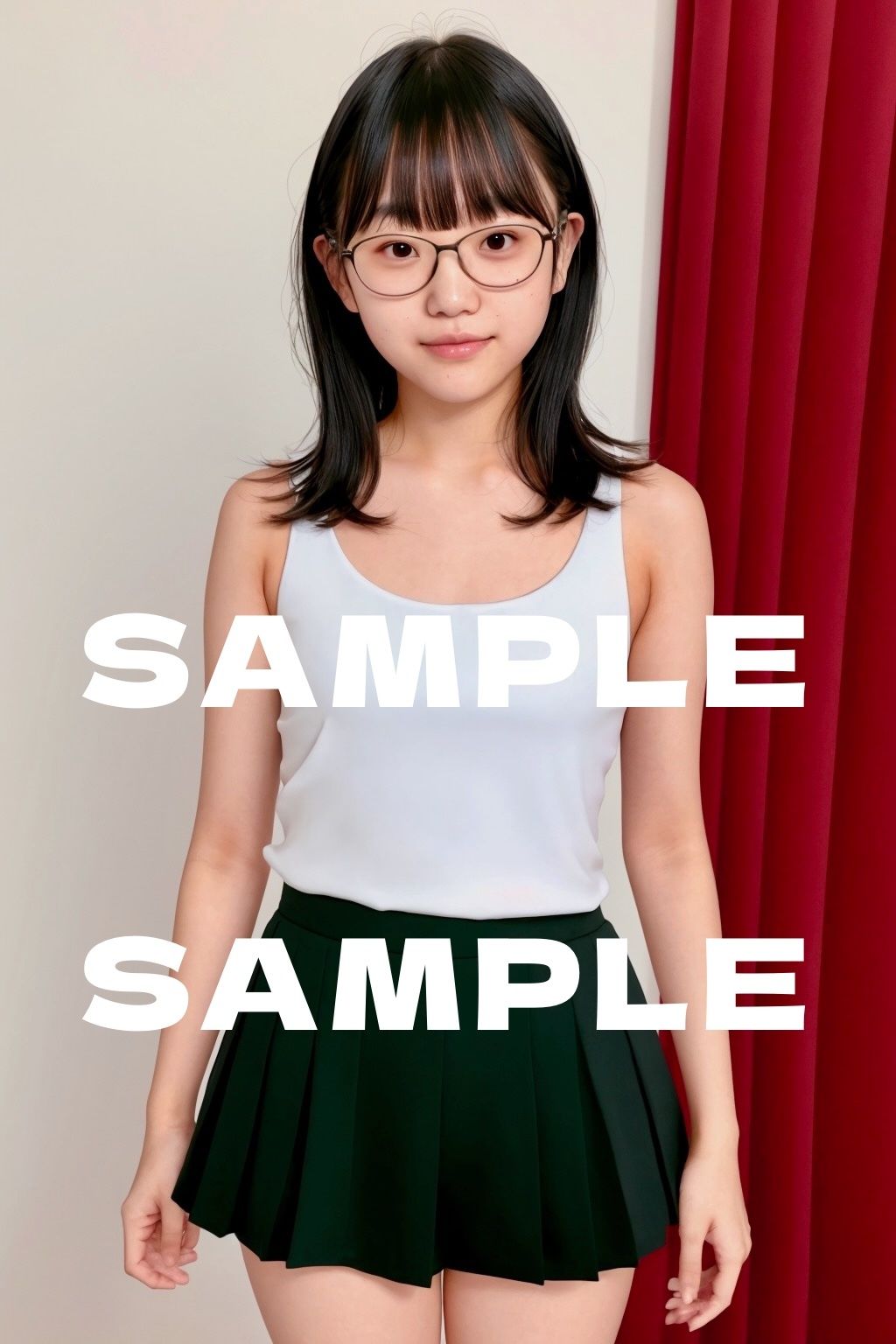AI眼鏡女子 セクシー画像コレクション 第2集 サンプル1ページ目