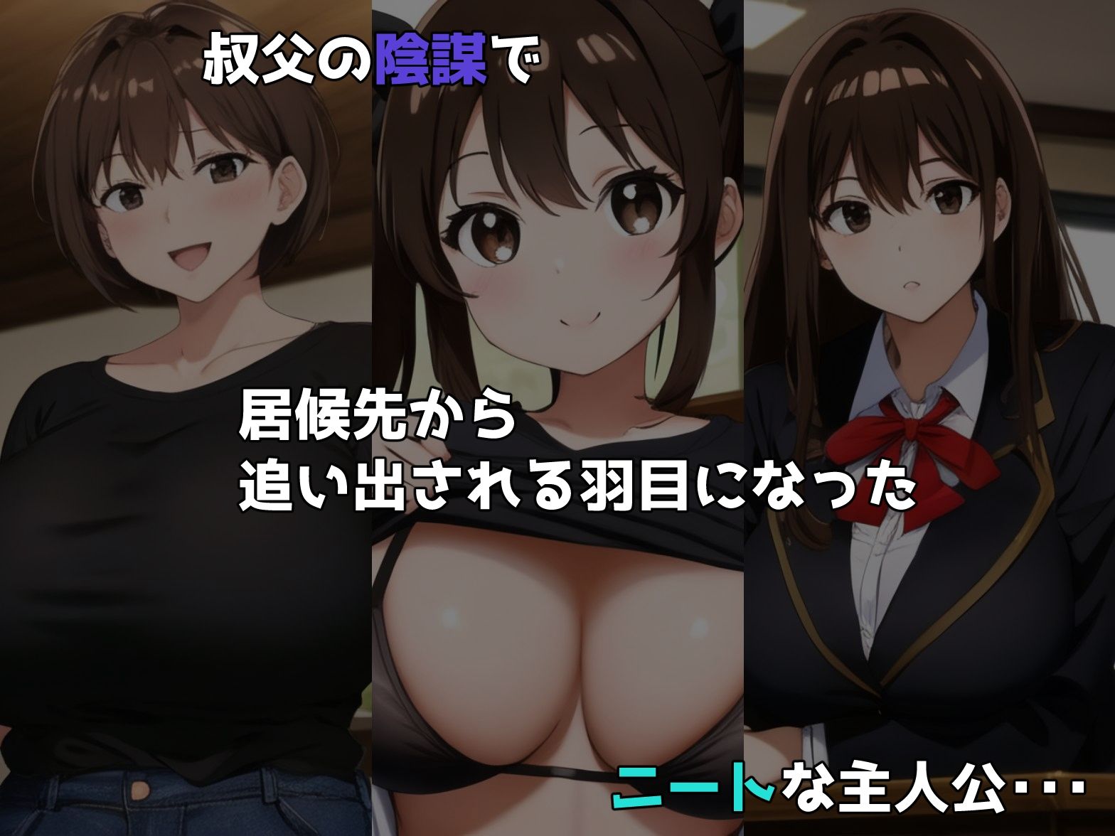 ニートの俺が催〇アプリを使って一家の主になるまでのお話 サンプル1ページ目
