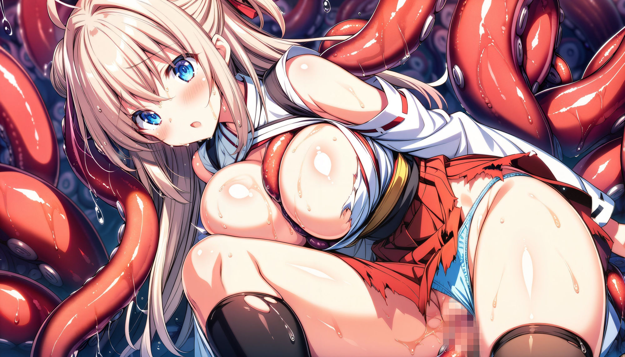 触手に囚われた少女達 〜巫女編〜 Vol.7 サンプル10ページ目