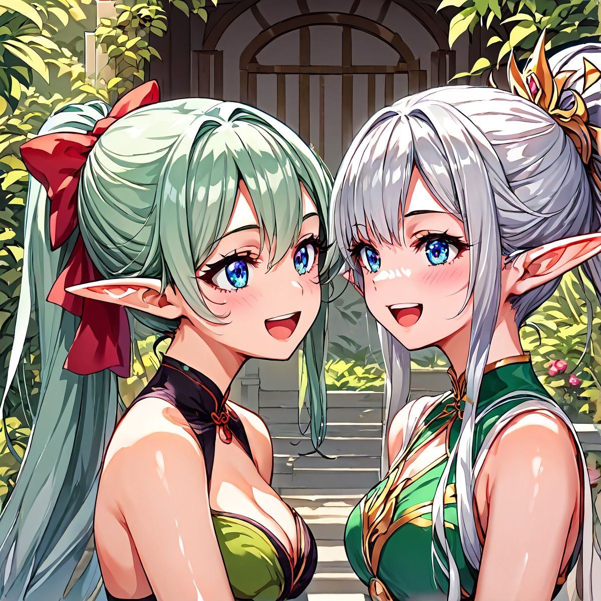 エルフだってイチャイチャしたい。百合編2 サンプル4ページ目