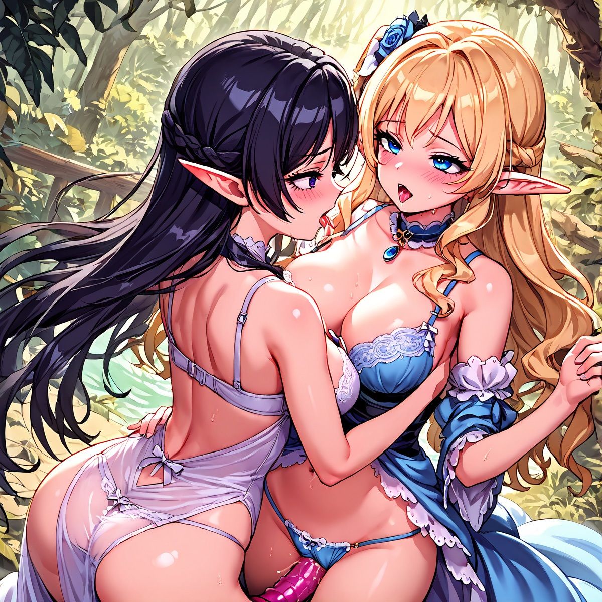 エルフだってイチャイチャしたい。百合編2 サンプル6ページ目