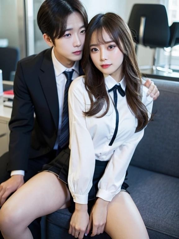 デスク越しの誘惑: エロティックな美女とのオフィスでのひととき サンプル2ページ目