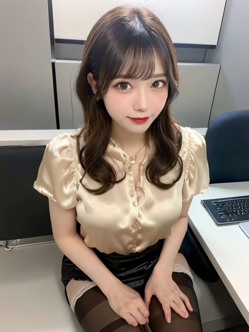 デスク越しの誘惑: エロティックな美女とのオフィスでのひととき サンプル5ページ目