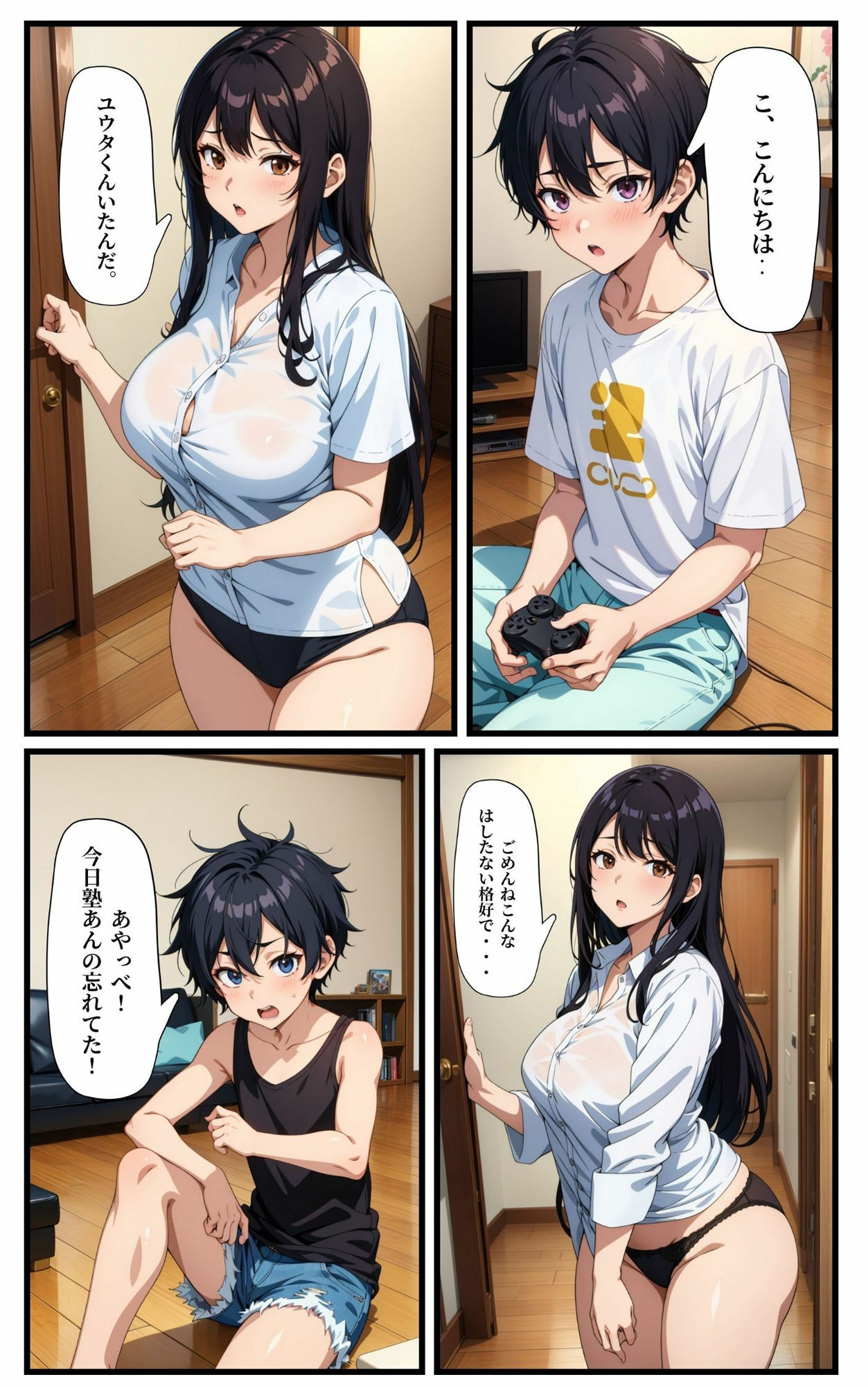 友達の姉ちゃんとセックスするハメに！ サンプル2ページ目