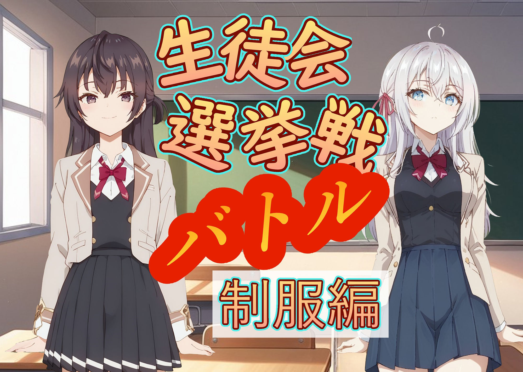 生徒会選挙戦バトル 制服編 サンプル1ページ目