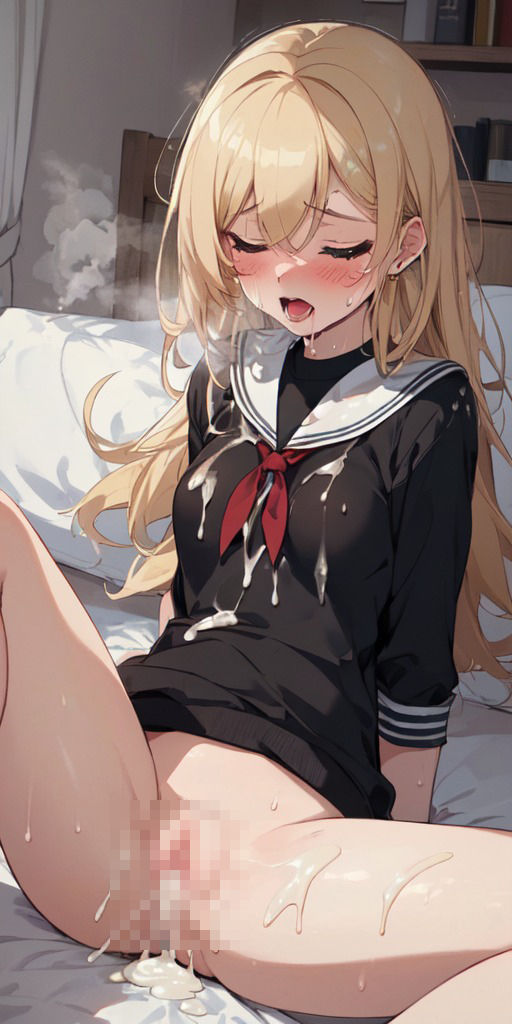 【50枚】金髪制服美少女にドクドク中出し サンプル2ページ目