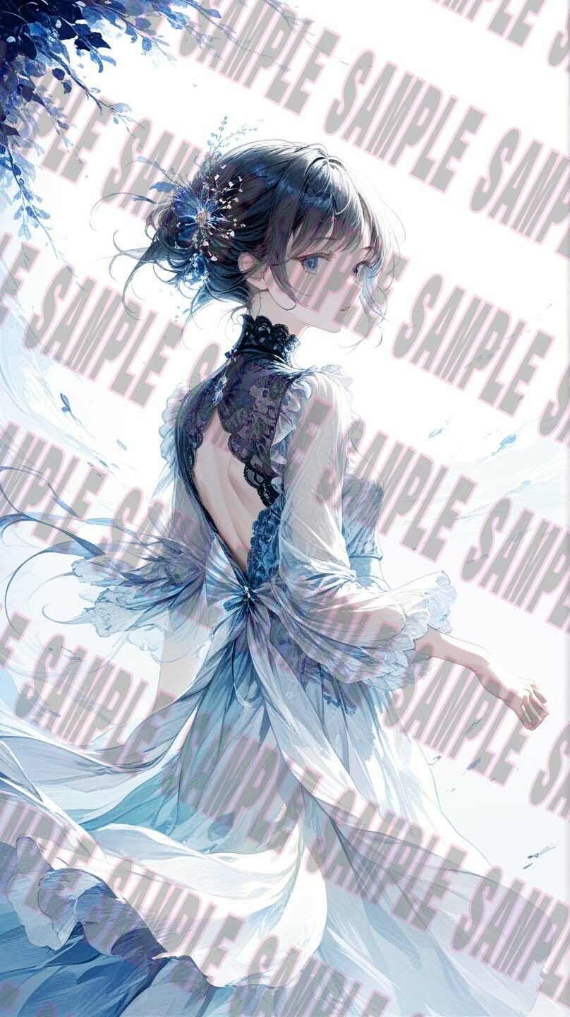感動 AIアート 美女 絵画集 藍風 vol 1 サンプル1ページ目