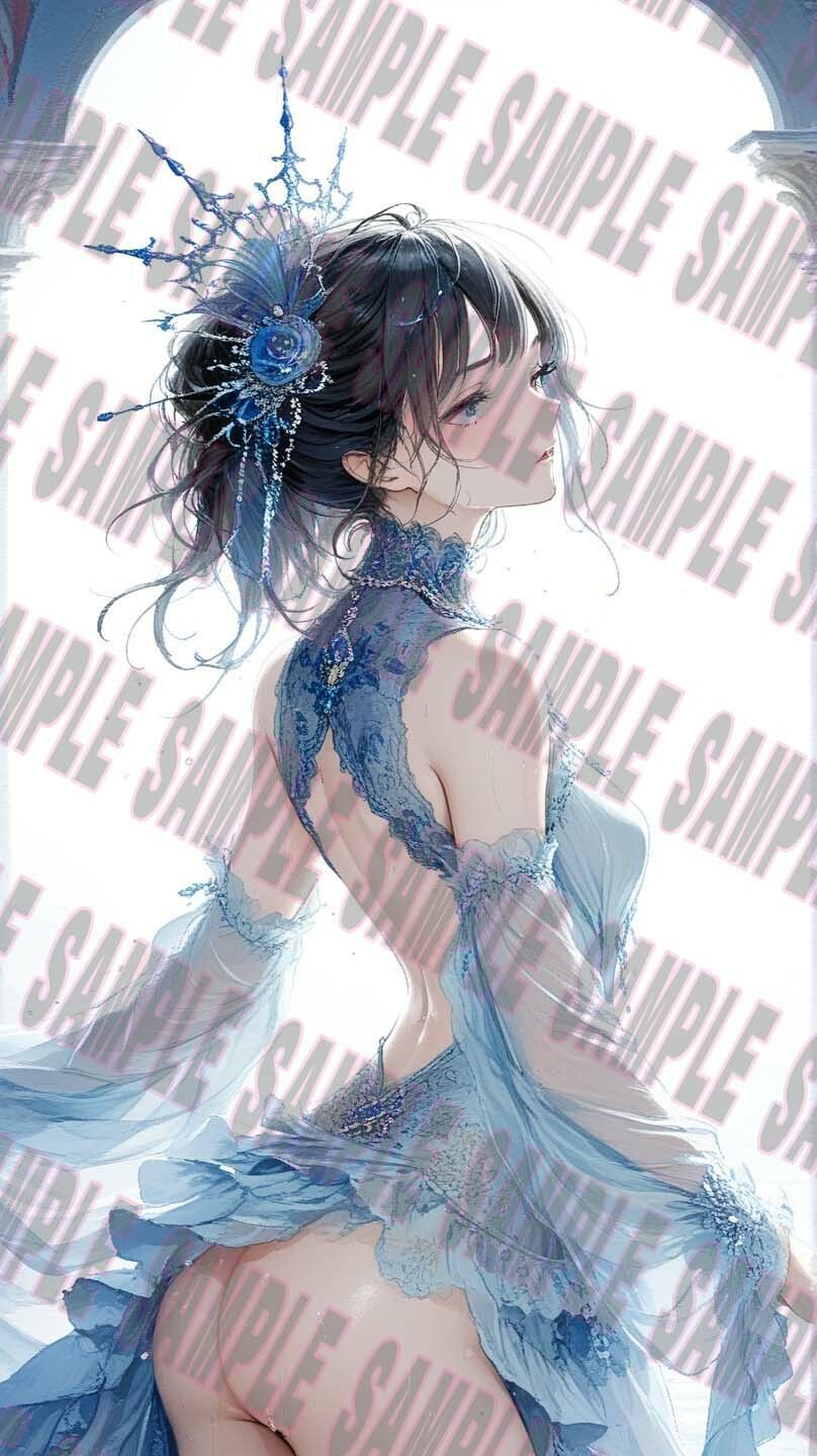 感動 AIアート 美女 絵画集 藍風 vol 1 サンプル4ページ目